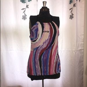 Jazzercise Athletic Top with built-in shelf bra, size M